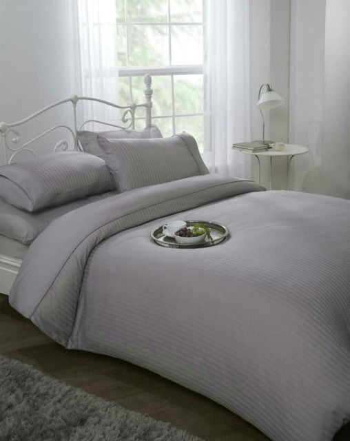 Ritz 300TC Duvet Cover Set - Super King - Grey