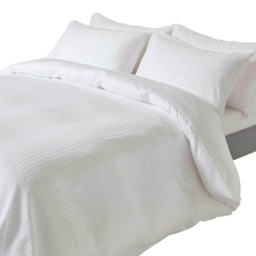 Homescapes White Egyptian Cotton Single Duvet Cover with One Pillowcase, 330 TC