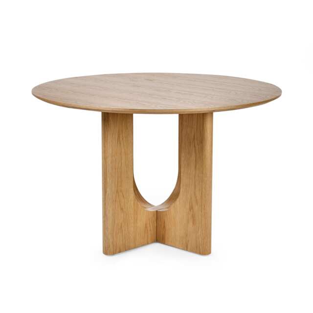 Premium Cellini 120cm Round Oak Dining Table