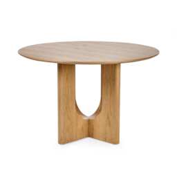 Premium Cellini 120cm Round Oak Dining Table