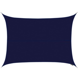 3m x 2m Rectangle Water Resistant Blue Sun Shade Sail