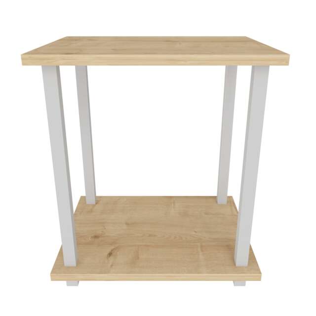 Decorotika Gurnee Metal Frame Side End Table - W 45 cm x H 48 cm x D 35 cm