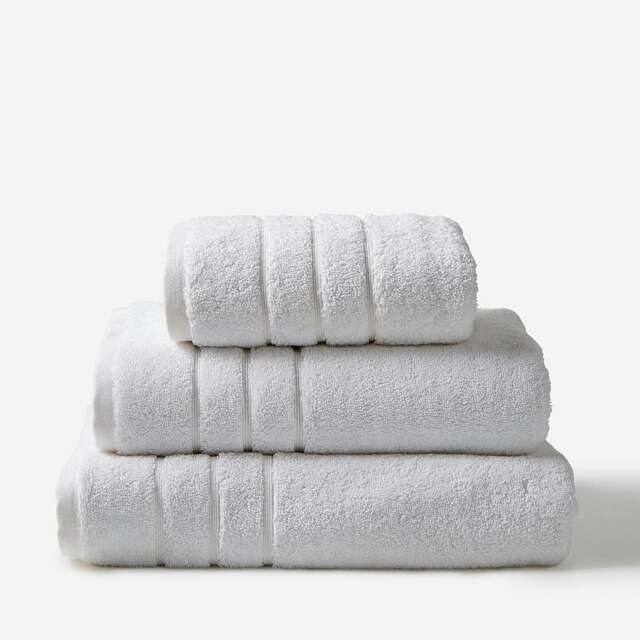 Hotel Luxury Heavyweight 800GSM Towels - 100% Cotton White White Hand towel