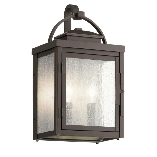 Kichler Carlson Outdoor Wall Lantern Rubbed Bronze, IP44