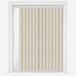 240cm Cream Dimout Vertical Blind 89mm Slats 240cm Drop Cream Cream