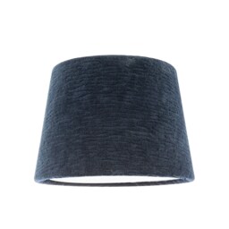 Thick Lined Textured Midnight Blue Velvet Lamp Shade with Satin Inner Blue Midnight Blue 1