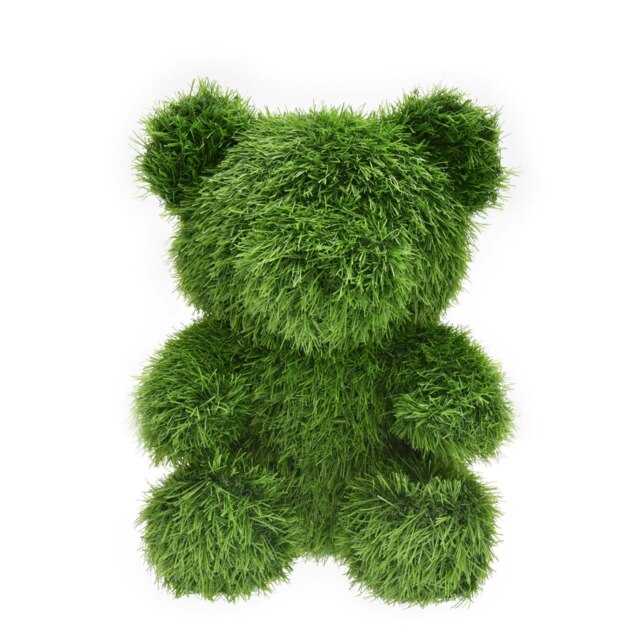 True Products Artificial Grass Topiary Bear Indoor Outdoor Garden Lawn Event Office Wedding Decor