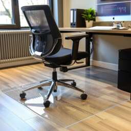 PVC Frosted Chair Mat for Hard Floors - 90x120cm