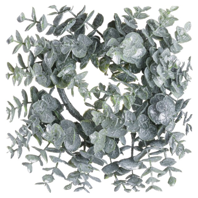 Hill Interiors Eucalyptus Christmas Candle Wreath Green Green 1