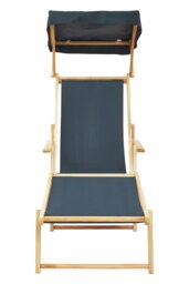 Orsina Khaki Lounger, Easy to Clean Outdoor Lounger Chair, Weather-resistant Chaise Lounge, Space-saver Lounger