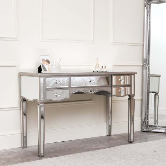 Large Mirrored Dressing Table - Tiffany Range