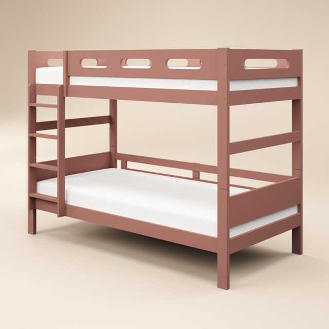 Flair Elijah Detachable Wooden Bunk Bed Pink