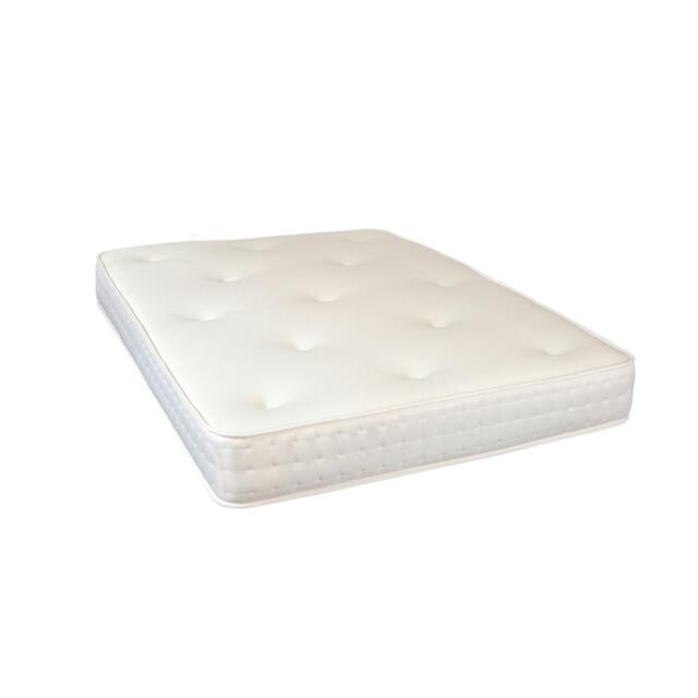 3-Tac Hand-Tufted Hybrid Mattress - 20cm Deep, Quilted Soft Sleep Surface White Small Single