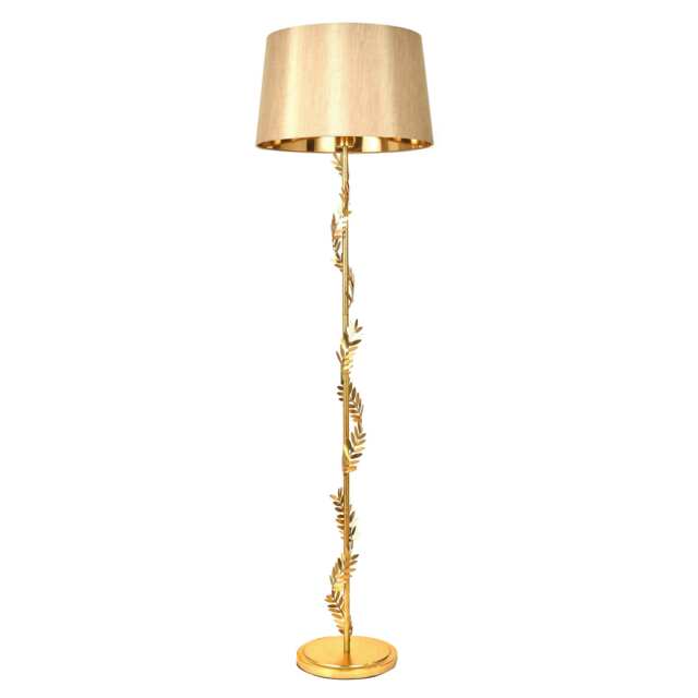 BHS Brookby Floor Lamp, Satin Brass