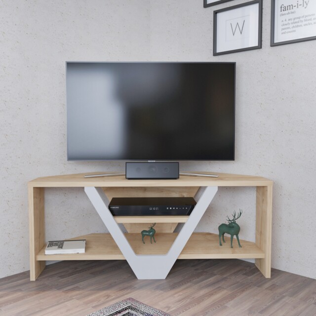 Decorotika Karin Corner TV Unit for TVs up to 45 inches
