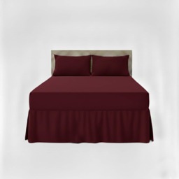 Fitted Valance Bed Sheet Polycotton Mattress Cover And Frill Easy Care Red King