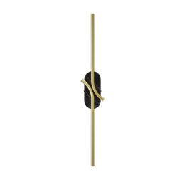 RenAIssance Modern Integrated LED Wall Lamp Brass, Black 3000K 250lm White Shade