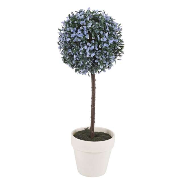 41cm Decorative Artificial Ball Plant Blue Blue & Set of 1 1