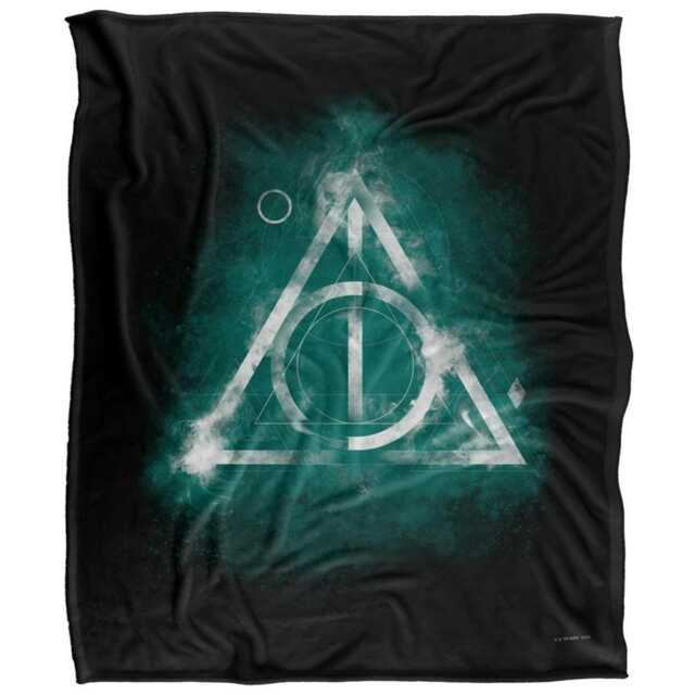 Harry Potter Deathly Hallows Watercolour Blanket - Multicoloured - One Size
