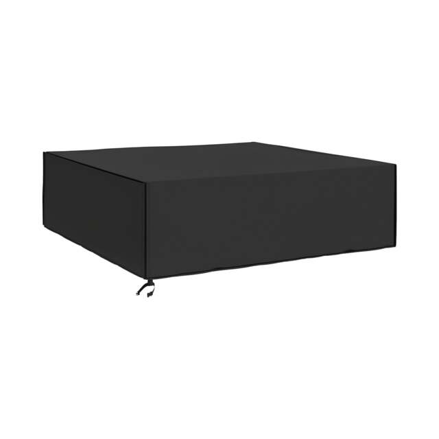 Outsunny Large Garden Set Square Cover Outdoor Furniture Waterproof Resist Fade Black Black 230cm x 230cm x 70cm