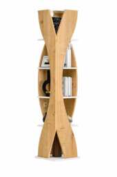 Decorotika Reva Corner Bookcase Bookshelf Shelving Unit
