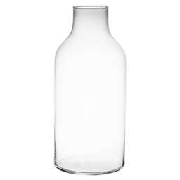 Clear Glass Bottle Vase - 330ml