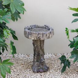Primrose Teviot Tree Stump Design Decorative Garden Birdbath Bird Table 57.5cm
