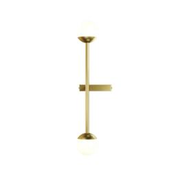 Touch Modern Integrated LED Wall Lamp Brass Touch Control 3000K 800lm White Shade