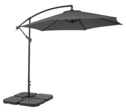 Giardino Cantilever Garden Parasol Grey Grey