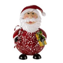 30cm Battery Operated Filigree Christmas Santa Folk Light Decoration with LEDs