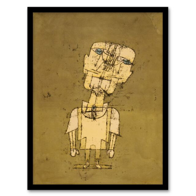 Paul Klee Framed Wall Art Ghost of a Genius Abstract Self Portrait Home Décor