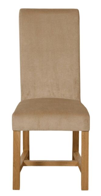 Washington Fabric Dining Chairs for Dining Room or Kitchen Brown Beige
