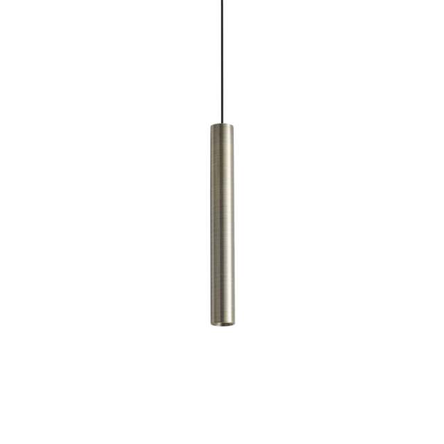 Look 25cm Slim Pendant Ceiling Light Brass 1x LED 1000lm 3000K