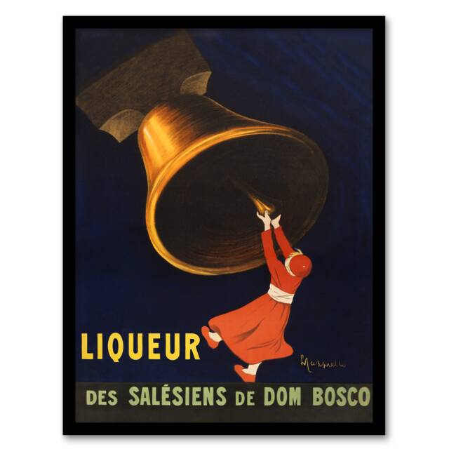 Leonetto Cappiello Framed Wall Art Angelus Liquor of Priests Advert Home Décor