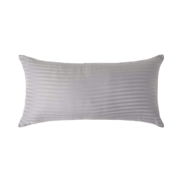 Homescapes Grey European Size Pillowcase Egptian Cotton 330 TC - 40 x 80 cm Grey