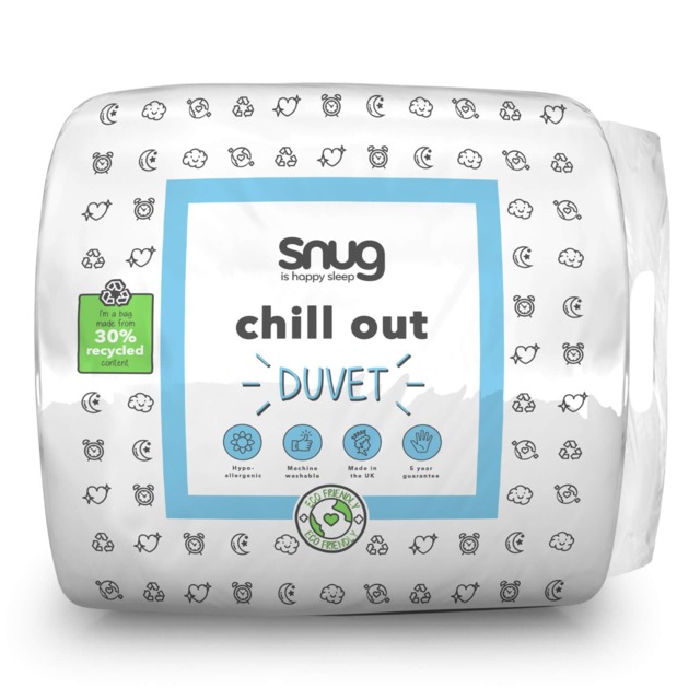 Snug Chill Out 4.5 Tog Duvet White Single