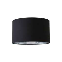 ValueLights Reni Small Black Fabric Chrome Shade