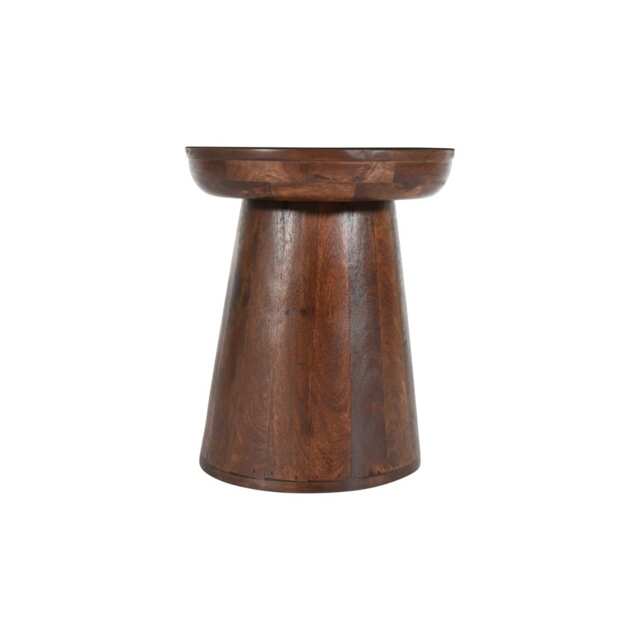 Monco Dark Mango Wood Side Table Brown