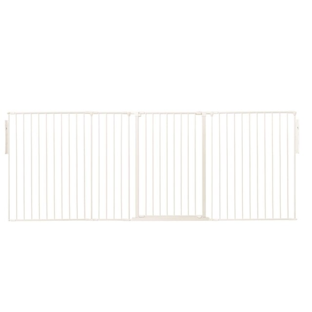 Safetots Premium Extra Tall Room Divider, up to 272cm Wide, White, 105cm Tall, Multi Panel Barrier for Baby and Toddler White