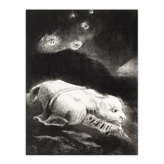 "Life Awakening in Obscure Matter Redon Vintage Wall Art Poster Print 12X16"""