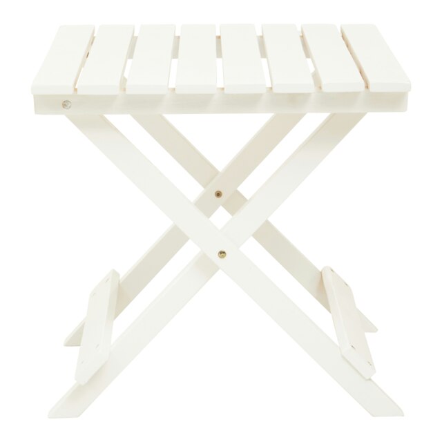 Interiors by Premier White Folding Table Small Folding Table, Easy to Clean Wooden Folding Table, Space-saver Fold-out Table White