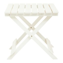 Interiors by Premier White Folding Table Small Folding Table, Easy to Clean Wooden Folding Table, Space-saver Fold-out Table White