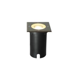 Nordlux Andor Outdoor Recessed Light Silver Aluminium GU10 Driveway Safe - Mains Powered, IP67