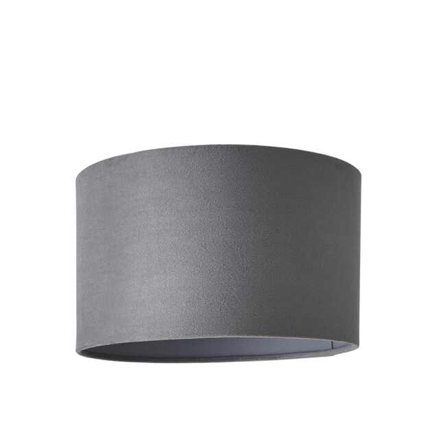 ValueLights Reni Small Grey Velvet Pendant Shade Grey