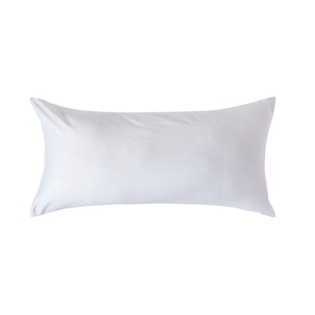 Homescapes White Organic Cotton European Size Pillowcase 400 TC - 40 x 80 cm