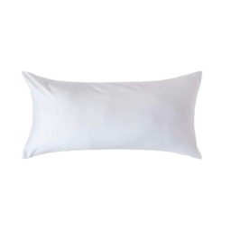 Homescapes White Organic Cotton European Size Pillowcase 400 TC - 40 x 80 cm