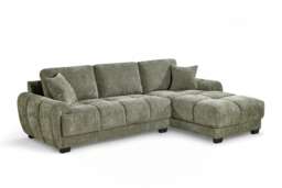 Green Chenille Fabric 2C1 Corner Sofa JACK