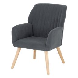 Jordan Occasional Chair - L68.5 x W84 x H63 cm - Dark Grey