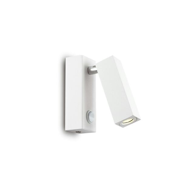 Page LED 1 Light Square Wall Reading Light White