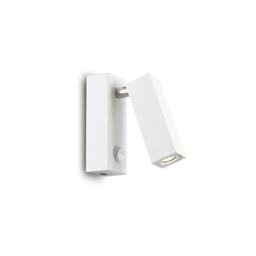Page LED 1 Light Square Wall Reading Light White